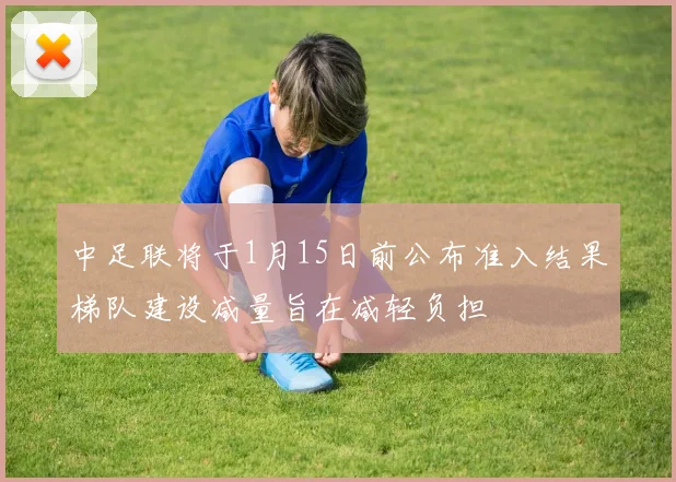 中足联将于1月15日前公布准入结果梯队建设减量旨在减轻负担